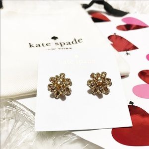 Kate Spade ♠️ studded bow earrings 💖